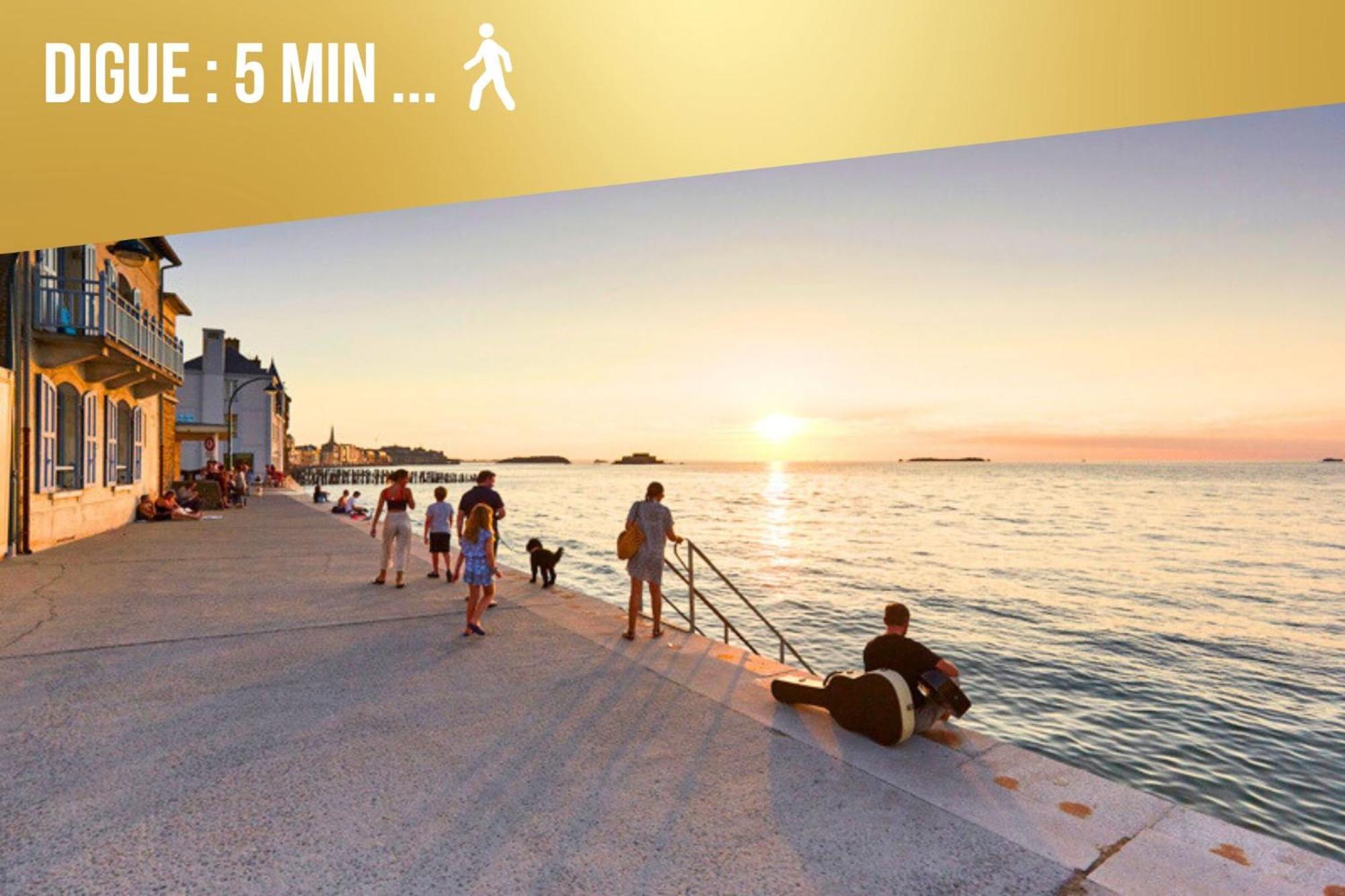 Allen - 2Min De La Plage Du Sillon Et Intra Saint-Malo Luaran gambar
